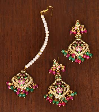 Multicolor ruby and Panna danglers JES1 1