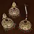 Multicolor Ruby, Emerald and Navratana Jadau danglers JES2