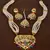 Gold plated pearl and stone embellished jadau necklace rani haar JNS9