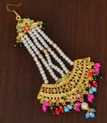 Gold plated jadau pearl passa JP3