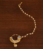 Stone and Zircon Embellished Nose Ring NR1