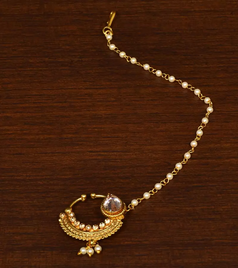 Stone and Zircon Embellished Nose Ring NR2