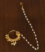 Kundan and stone embellished nose ring NR18