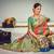 Orange and Green Banarasi with Zari Weaving Silk Traditional Maharani saree
