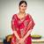 Dark pink Banarasi with Zari Weaving Silk Traditional Maharani saree