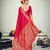 Dark pink Banarasi with Zari Weaving Silk Traditional Maharani saree