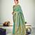 Firozi Banarasi with Zari Weaving Silk Traditional Maharani saree