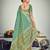 Firozi Banarasi with Zari Weaving Silk Traditional Maharani saree
