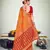 Orange Banarasi with Zari Weaving Silk Traditional Maharani saree