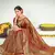 Brown Green Banarasi with Zari Weaving Silk Traditional Maharani saree