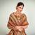 Brown Green Banarasi with Zari Weaving Silk Traditional Maharani saree