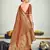 Brown Green Banarasi with Zari Weaving Silk Traditional Maharani saree