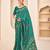 Teal green Banarasi with Patola Weaving Silk Traditional Rajwadi saree