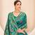 Teal green Banarasi with Patola Weaving Silk Traditional Rajwadi saree