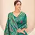 Teal green Banarasi with Patola Weaving Silk Traditional Rajwadi saree