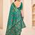 Teal green Banarasi with Patola Weaving Silk Traditional Rajwadi saree