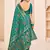 Teal green Banarasi with Patola Weaving Silk Traditional Rajwadi saree
