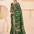 Dark green Banarasi Weaving Silk Traditional Rajwadi saree