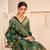 Dark green Banarasi Weaving Silk Traditional Rajwadi saree