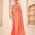 Peach Banarasi with Patola Weaving Silk Traditional Rajwadi saree
