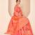 Peach Banarasi with Patola Weaving Silk Traditional Rajwadi saree
