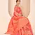 Peach Banarasi with Patola Weaving Silk Traditional Rajwadi saree