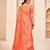 Peach Banarasi with Patola Weaving Silk Traditional Rajwadi saree