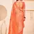 Peach Banarasi Weaving Silk Traditional Rajwadi saree