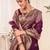 Wine Banarasi Weaving Silk Traditional Royal saree