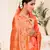Peach Banarasi Weaving Silk Traditional Royal saree