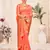 Peach Banarasi Weaving Silk Traditional Royal saree