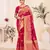 Dark pink Banarasi Weaving Silk Traditional Royal saree