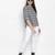 Posh Grey brush check women top