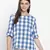 Happer blues briush check women top