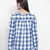 Happer blues briush check women top