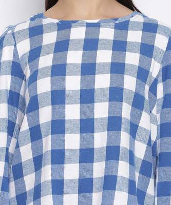 Happer blues briush check women top 5