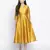 Glitter Gold Dupion silk women long dress