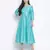 Glazing Turq Dupion silk women long dress