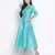 Glazing Turq Dupion silk women long dress
