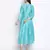 Glazing Turq Dupion silk women long dress