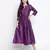 Pappzi purple Dupion silk women long dress
