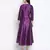 Pappzi purple Dupion silk women long dress
