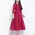 Razzle pink Dupion silk women long dress