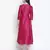 Razzle pink Dupion silk women long dress