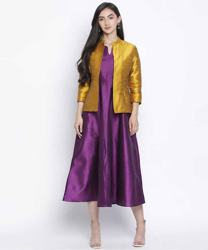 Sazzle mustrad Dupion silk women shurg