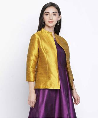 Sazzle mustrad Dupion silk women shurg 3