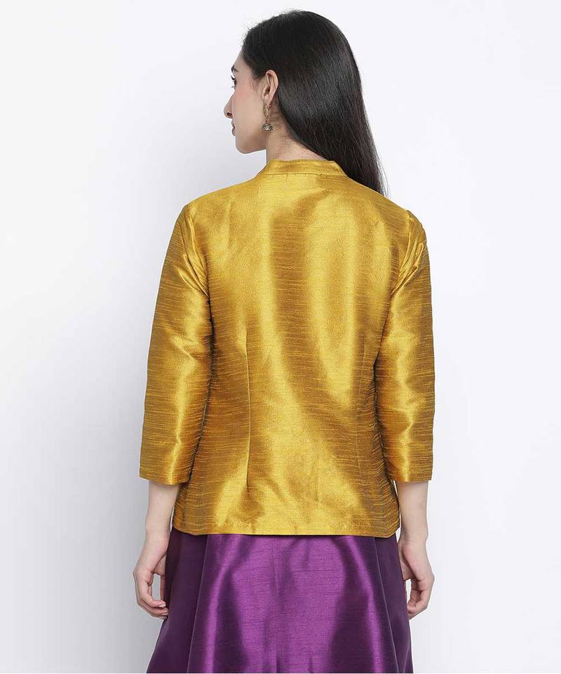 Sazzle mustrad Dupion silk women shurg