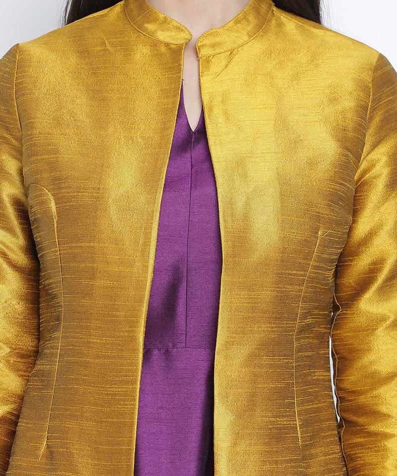 Sazzle mustrad Dupion silk women shurg