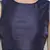 Vansic Navy blue Dupion silk women crop top