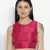 Elegant pink Dupion silk women crop top